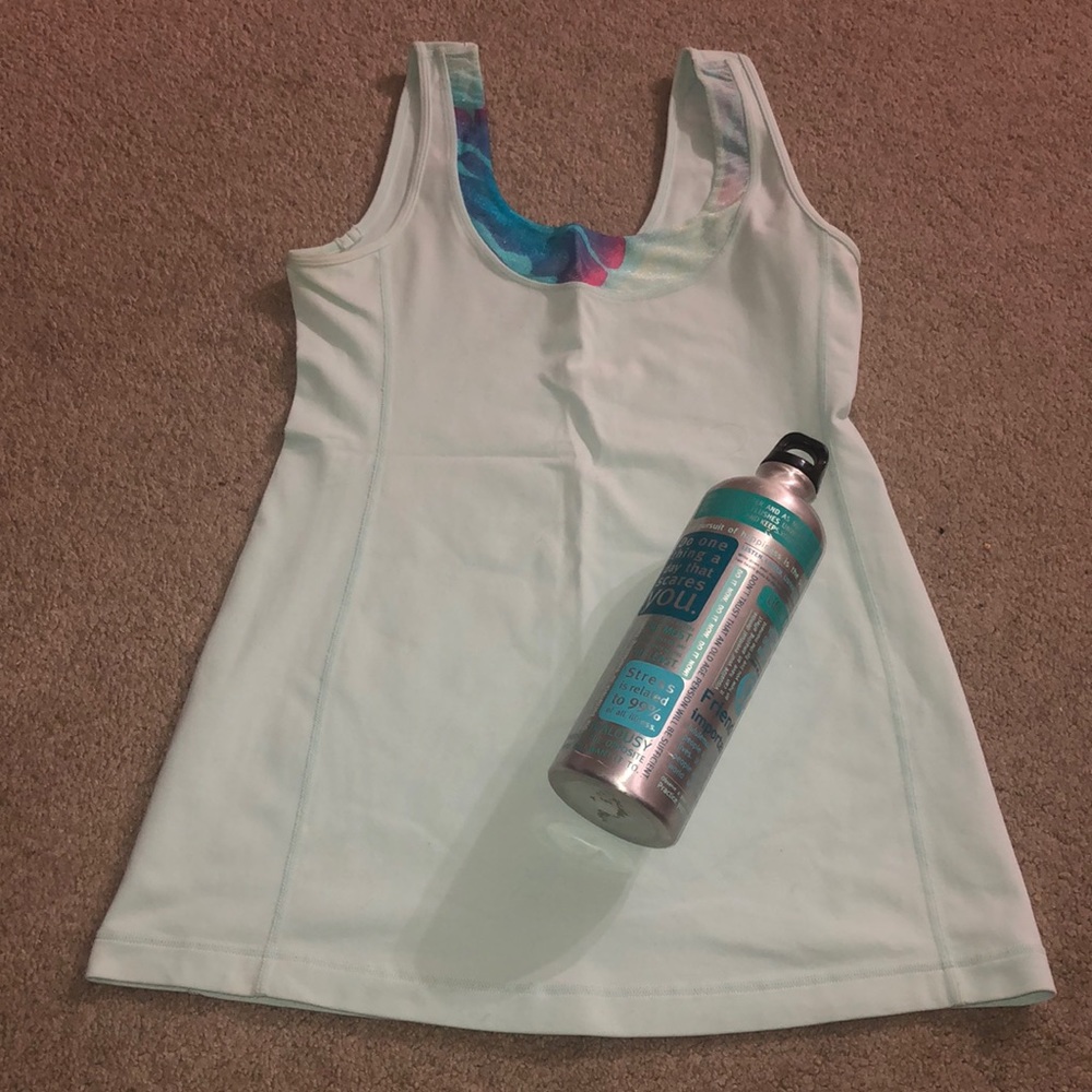 lululemon tank top size 8 + water bottle